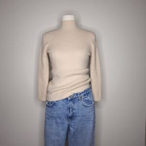 Faux Fur High Neck Cozy Sweater